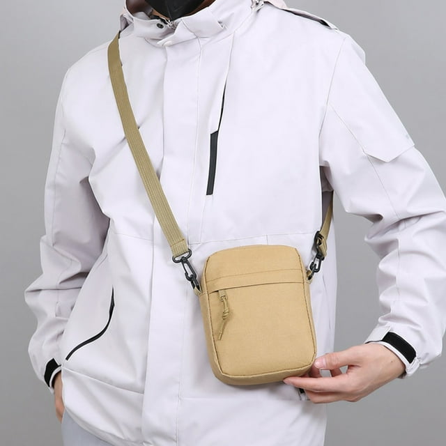 Uklsqma Sac de Poitrine Sac Bandoulière Zzr241026449 - Sac de Poitrine de Sport en Tissu Durable et Résistant à l'Usure avec Multiples Compartiments Zippés Sangle de Taille Ajustable Ajustement Sécuritaire pour Course Randonnée Voyage Ev
