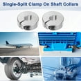 thumbnail image 5 of Uxcell 2-Pack Single Split Shaft Collar 10mm Bore 30mm OD, 10mm Thickness Aluminum Clamp-On Shaft Collars [Silver], 5 of 6