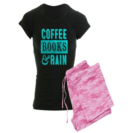 

CafePress - Coffee Books And Rain Pajamas - Women s Dark Pajamas