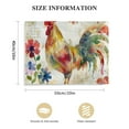 thumbnail image 3 of Nawypu  Flowered Rooster Modern Artwork on Stretched Canvas Wall Art Décor, 3 of 6