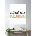 thumbnail image 2 of Critical Care Nurse (Black Text)- Rn - Registered Nurse - Critical Care Poster Wall Art, Modern Wall Decor, 24x36 UNFRAMED, 2 of 3