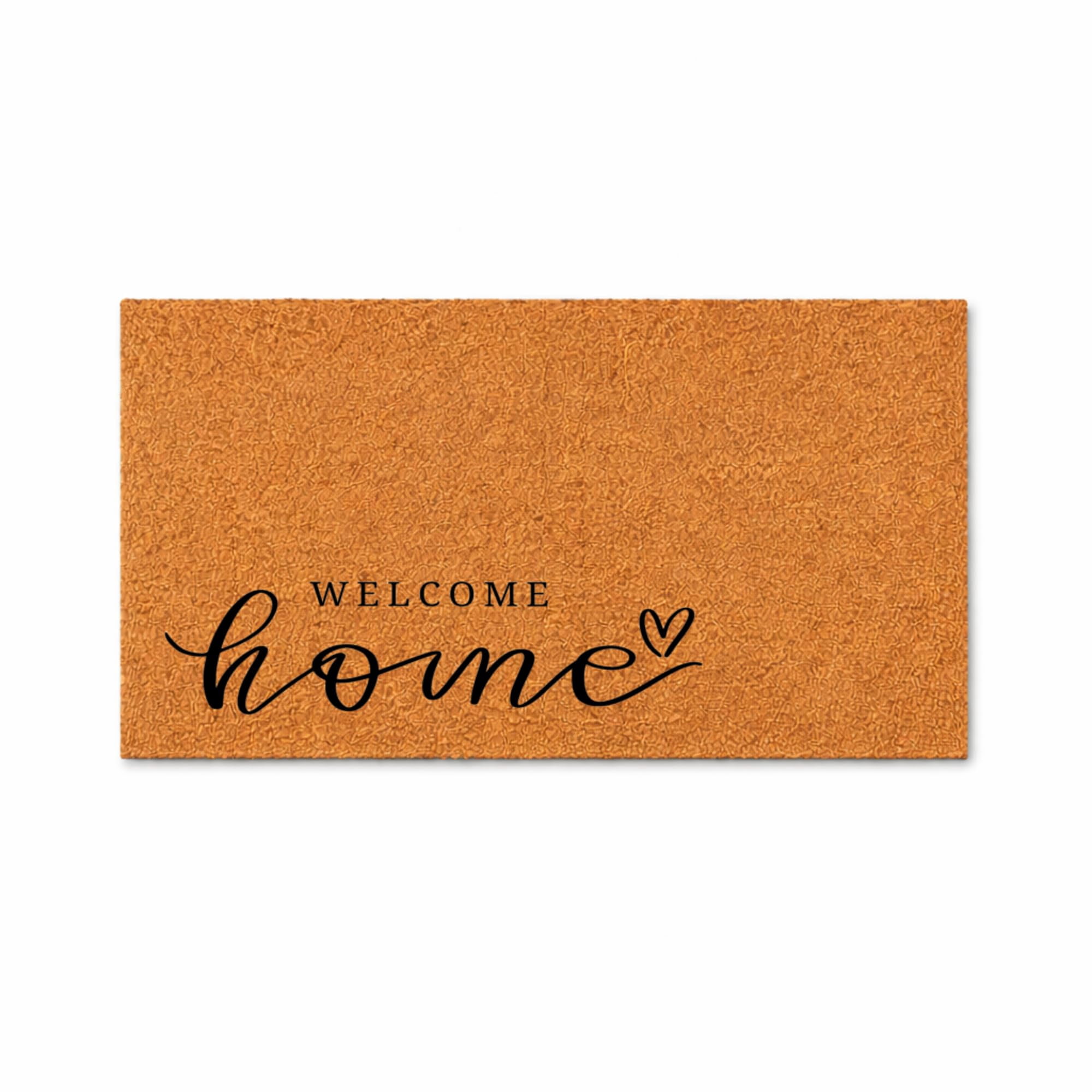 Welcome Home Door Mat | Heart Cute Rustic Doormat | Spring Decor | Housewarming Gift | Front Door Mat | Closing Gift From Realtor