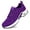 Purple, variant on Ecetana Womens Walking Shoes Lightweight Breathable Mesh Air Cushion Sneakers