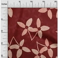 thumbnail image 2 of oneOone Cotton Cambric Red Fabric Asian Block Floral Fabric For Sewing Printed Craft Fabric By The Yard 42 Inch Wide, 2 of 4