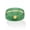 Green Jade/10k Yellow Gold, variant on Viennese Turquoise or Genuine Green Jade Striped Ring Band Yellow Gold
