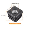 thumbnail image 2 of Unique Bargains 16Pcs 0.98'x0.98' Caster Insert with Thread, Square M8 Thread for Furniture, 2 of 6