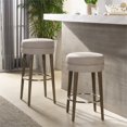 thumbnail image 3 of Jennifer Taylor Home Vesper 26 inch Round Counter Height Bar Stool Country Grey, 3 of 9