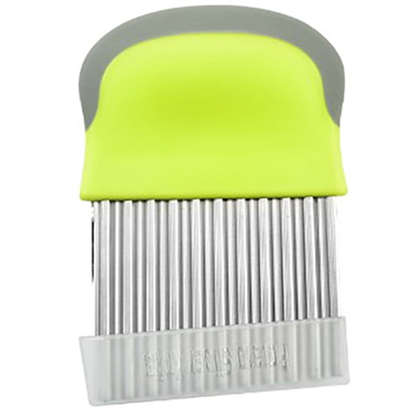 ULTNICE Stainless Steel Wavy Crinkle Cutter for Kitchen Multi Functional Potato Tool with Protective Cover