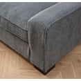 thumbnail image 4 of Uspridefurniture Corduroy Luxe Comfortable 3 Seater Couch, Gray, 4 of 4