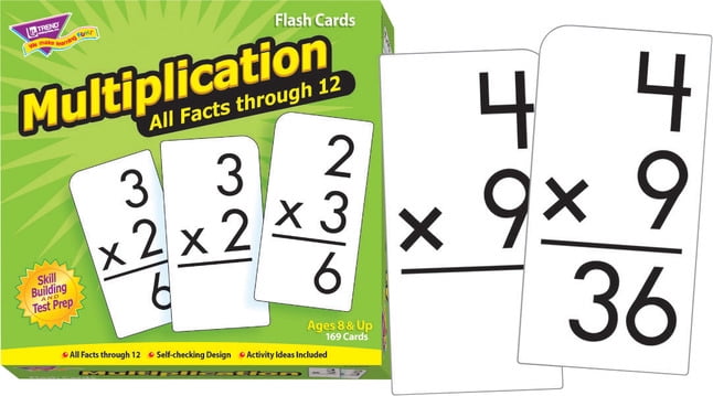 Star Right Education Multiplication Flash Cards All Facts, 169 Cards 0-12 Wit 