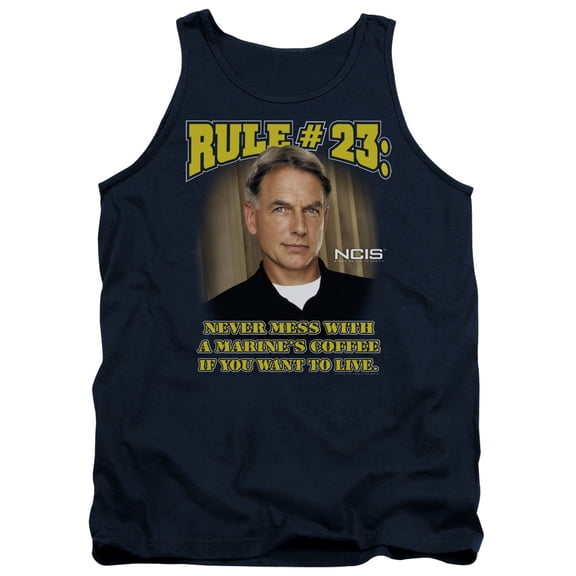 Ncis Rule 23 Adult Tank Top Navy