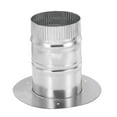thumbnail image 1 of Unique Bargains 4 Inch Galvanized Steel Round Duct Collar Duct Connector Flange Pipe Collar, 1 of 1