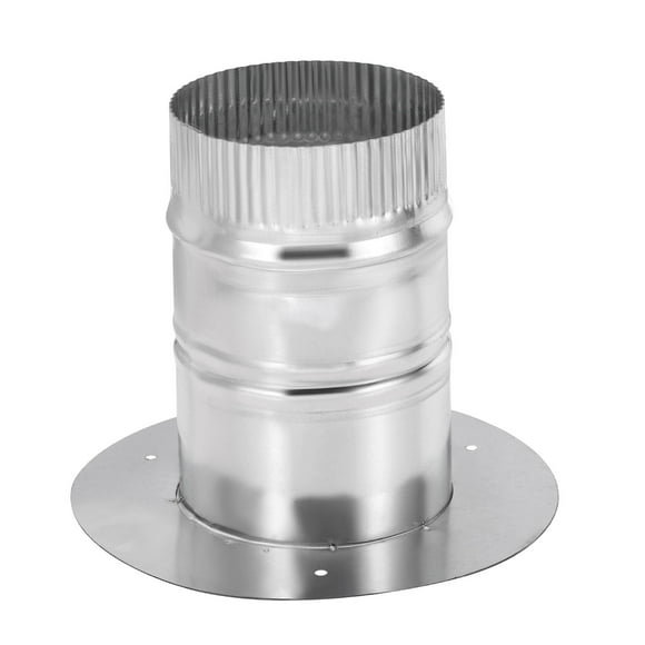Unique Bargains 4 Inch Galvanized Steel Round Duct Collar Duct Connector Flange Pipe Collar
