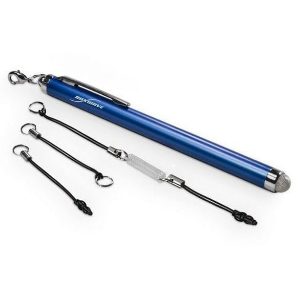 iPad 2 Stylus Pen, BoxWave [EverTouch Capacitive Stylus] Fiber Tip Capacitive Stylus Pen for Apple iPad 2 - Lunar Blue