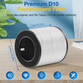 thumbnail image 3 of D10 Replacement Filter Compatible with Tailulu D10 Air Purifier, 3-in-1 HEPA D10 Replacement Filter, 2 Pack, 3 of 9