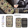 thumbnail image 4 of Jeiento Car Seat Covers Full Set Auto Interior Accessories 13 Pcs Car Accessories with Duck Hunter Camouflage Steering Wheel Cover, Seat Belt Pads, Armrest Cover, Keychains, Lipstick Holder, 4 of 9