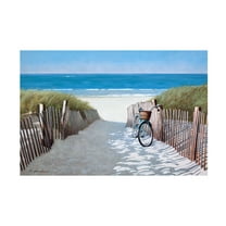 Zhen Huan Lu 'Beach Bike 2' Canvas Art