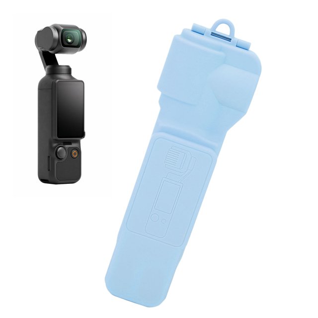 Housse de Protection pour Objectif de Caméra Pocket 3, Protecteur Intégré, Anti-Poussière, avec Couvercle Rabattable, Matériau ABS, Design d'Apparence Spéciale, Trou pour Bracelet, Doublure en Éponge Douce
