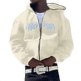 thumbnail image 2 of CONZONE Mens Casual Hoodies Long Sleeve Pullover Hoodie for Men Zip Up Solid Fall Hooded Sweatshirts With Pocket, 2 of 5