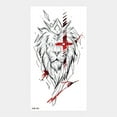 thumbnail image 4 of Pegatina de papel para tatuaje de animales, tigre, león, cabeza de lobo, medio brazo, pegatina grande de transferencia de agua, 4 of 6