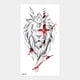 thumbnail image 4 of Pegatina de papel para tatuaje de animales, tigre, león, cabeza de lobo, medio brazo, pegatina grande de transferencia de agua, 4 of 6