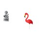 thumbnail image 1 of Juego de estatuas de Guan Yin, escultura decorativa, flamenco, estaca de jardín, figura decorativa para el hogar, piedra, material HDPE, adecuado para, 1 of 8