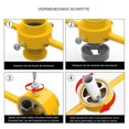 thumbnail image 4 of PVC Pipe Thread Cutting Tool 6Piece Pipe Threading Die Set Reusable Thread Maker with NPT Round Dies, Sanitary Pipe Threader Tool, 4 of 5