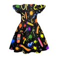 thumbnail image 3 of Grblisyd Dresses for Girls Back to School Pencil School Bus Print Dress Summer Flutter Sleeve A Line Dresses Outfits 7-8T, 3 of 4