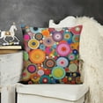 thumbnail image 2 of YINGXI ,Colourful Drawing Throw Pillow Covers Sofa Pillowcase Car Square Throw Pillowcases Home Decoration 24x24in, 2 of 5