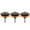 Orange, variant on Lawnmower Blade Sharpener, Czzoypi Drill Attachment Sharpening Stone, 3-Piece Grinding Head Kit for Mower Tractor Knife Quick Restoration, Dark Blue