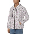 thumbnail image 3 of Naloa Orchids Flowers Men’s Hoodies, Zip up Hoodie, Sweatshirts,Hoodies for Men Sizes S-3XL-X-Large, 3 of 5