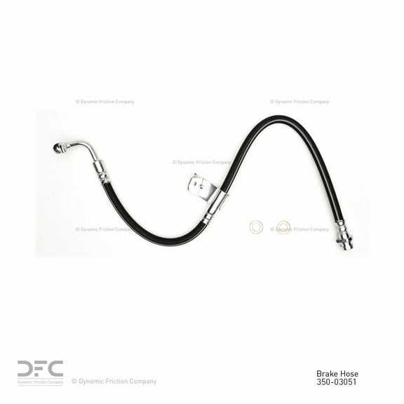 Front Left Dynamic Friction Company Brake Line Hose 350-03051 For 2009-2011 Hyundai Genesis