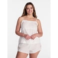 thumbnail image 2 of Joyspun Women's Sleep Cotton Cami and Shorts Set with Lace Trim, Sizes XS-3X, 2 of 6