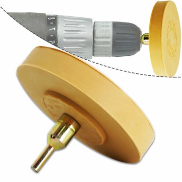 ABN Rubber Eraser Wheel & Adapter 6-Pack - Remove Vinyl Decals, Pinstripes, Adhesive