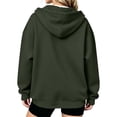 thumbnail image 6 of Hurxie Womens Cotton Hoodies Long Sleeve Sweatshirts Cute Lightweight Fall Winter Casual hooded Pullover Tops with Pocket, 6 of 6
