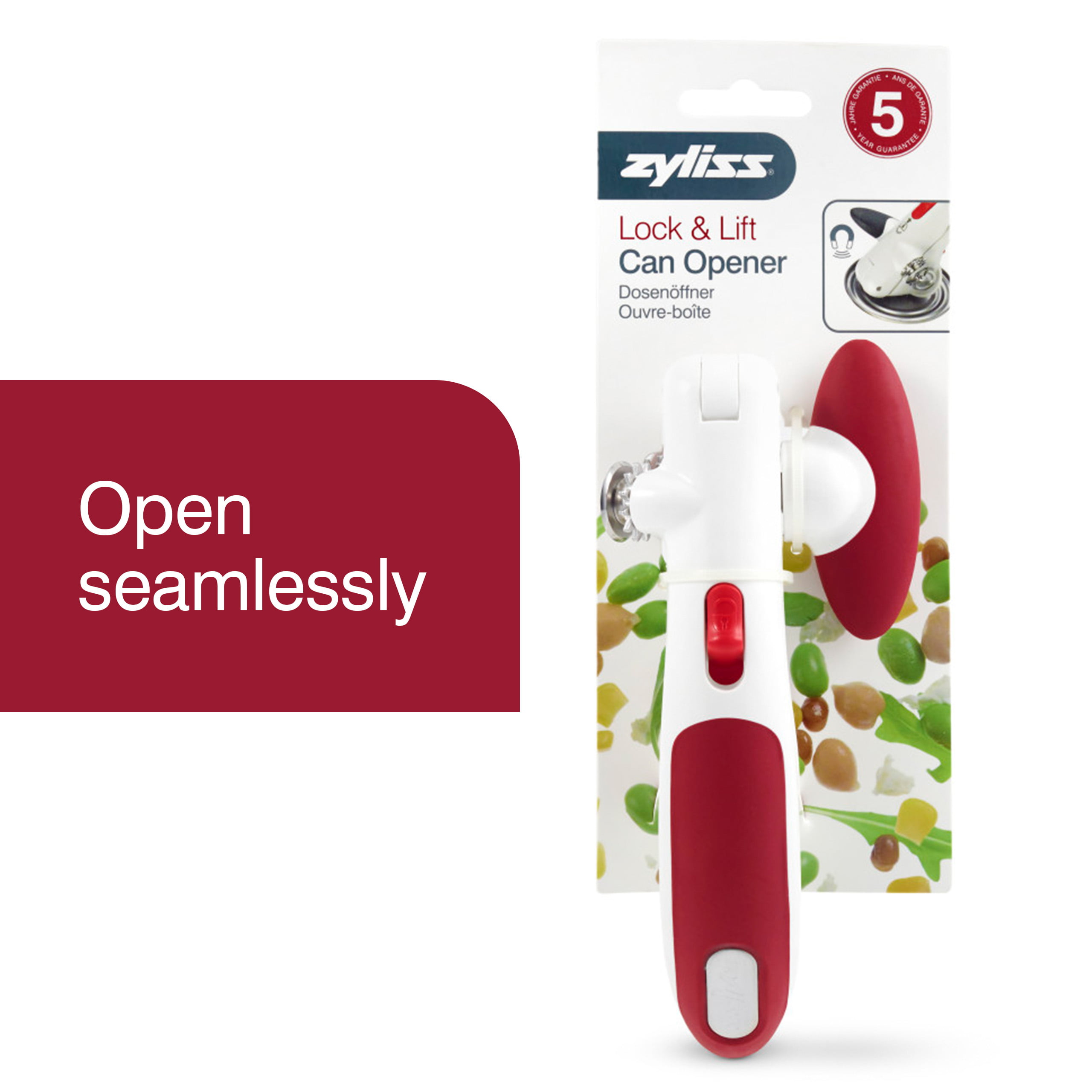 Zyliss Safety Can Opener - Red