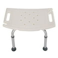 thumbnail image 4 of Shower Chairs or Stools, Adjustable 7 Height Medical Simple Stool w/Ultra Suction Balance Assist Grab, Bath Chair for Seniors, Disabled, Pregnant, Elderly, 450lbs, White, S9965, 4 of 6