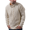 Natural White, variant on Aran Merino Wool Collared Irish Sweater Men's Knitted Pullover with Drawcords Made in Ireland