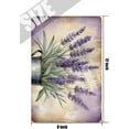 thumbnail image 5 of Floral Decor Purple Lavender Retro Aluminum Sign 12x8 IN Metal Tin Sign Rustic Lavender Flower Bathroom Wall Art Country Floral Wall Decor Tin Garden Signs for Outside, 5 of 6
