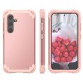 thumbnail image 5 of Dteck for Samsung S24 Case, 3 in 1 Heavy Duty Shockproof Hybrid Hard PC Soft Rubber Drop Protection Slim Full-Body Protective Cover Case for Galaxy S24 5G, Rosegold, 5 of 7