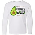 thumbnail image 3 of Inktastic Auntie's Little Avocado with Cute Baby Avocado Long Sleeve Youth T-Shirt, 3 of 5