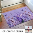 thumbnail image 3 of Purple Butterfly Flower Pattern Door Rugs,Washable Non Slip Door Mats Indoor,Decorative Door Mats,Entry Mat Indoor for Entrance,Bedroom,Kitchen,Bathroom,16"x24", 3 of 6
