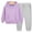 Purple + Grey, variant on Esaierr Toddler Kids Boys Girls Pullover Hoodies Sweatshirt 2pcs Set，18M-8Y Baby Clothes Fall Outfits Sweatshirt Pants Set Kids Winter Sweatsuit