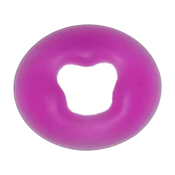 Almohada redonda de rejación facial de suave, cuna de silicona pa cabeza sin pelícu, rejación Violeta Zulema Almohadilla facial de masaje de salón
