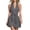Gray, variant on Women Halter Mini Dress V Neck Sleeveless Tie Waisted Cocktail Party Short Dresses Y2k Trendy Going Out Outfits