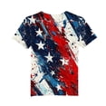 thumbnail image 5 of hengsof Boys Independence Day T-Shirt Short Sleeve Crewneck Fashion Print Graphic Tee Summer Casual Comfort Top for Kids Ages 3-15, 5 of 5