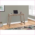 thumbnail image 5 of Desks | Contemporary Brown Laminate Computer Desk with Storage | 42" L Home Office Workstation | Particle Board | Taupe, 5 of 6