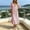Pink, variant on Women's V-Neck Crochet Trim Linen-Blend Maxi Dress with Flounce Sleeves, Knit Lace Detail Dress, Ruffle Sleeve Boho Summer Dress Green XXXL