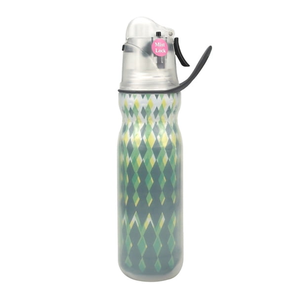 Oferta por tiempo limitado!590ml 20.8fl Oz Ejercicio de verano, Agua potable Quitar el calor, Doble capa Mantener frío, Taza de agua rociada, Taza de agua para deportes al aire libre, Regalo creativo