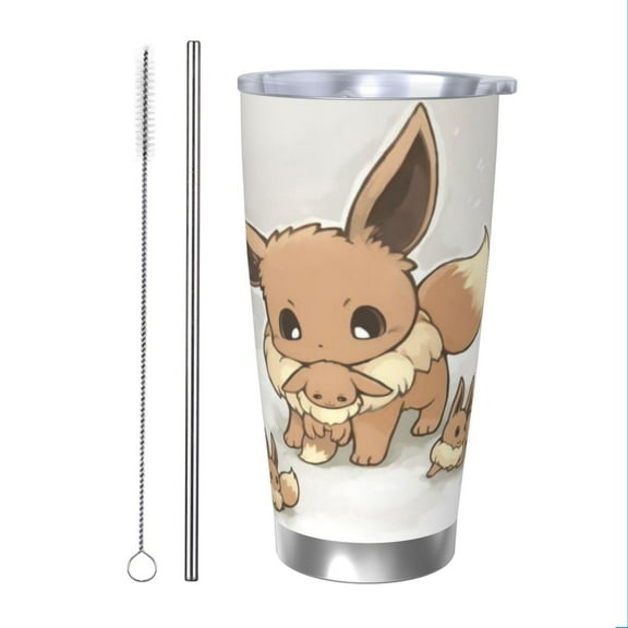 Eevee Insulated Tumbler Stainless Steel Coffee Mug Vacuum Double Wall Thermal Travel Cup 20 oz